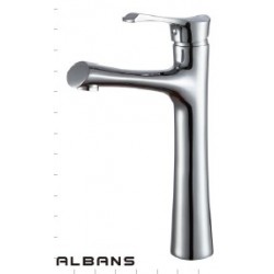 Albans Tall Basin Mixer With Clicker Waste