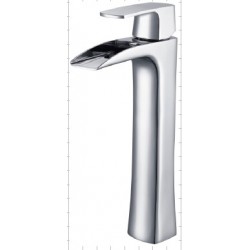 Edge Tall Basin Mixer With Clicker Waste
